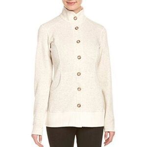 Mountain Hardware wool blend oatmeal sweater jacket small